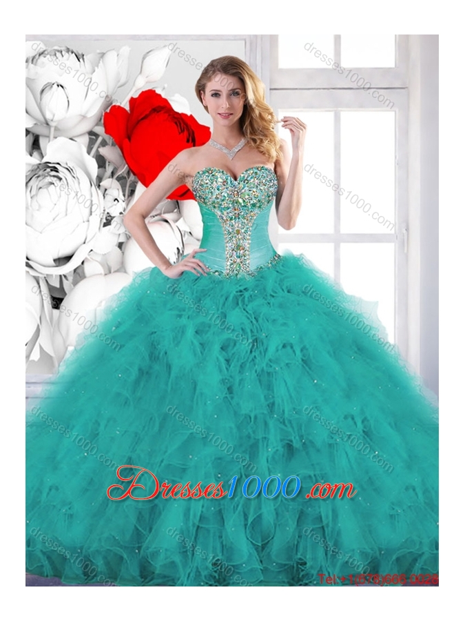 Popular Beading Sweet 16 Dresses with Ruffles for 2016