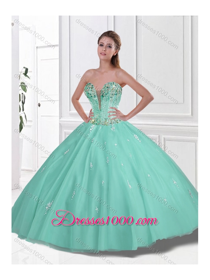 2016 Spring Pretty Ball Gown Beading Princesita With Quinceanera Dresses