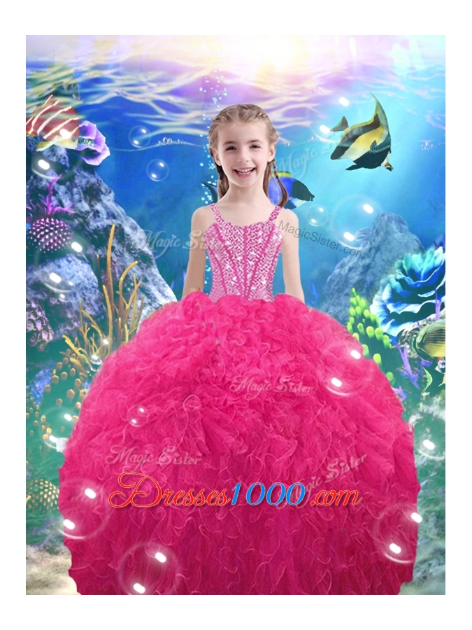 Lovely Ball Gown Princesita With Quinceanera Dresses with Beading and Ruffles for 2016