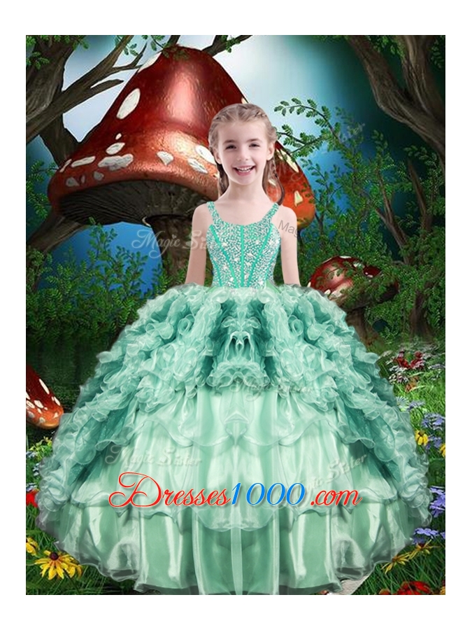 Pretty Ball Gown Princesita With Quinceanera Dresses with Beading and Ruffles for 2016