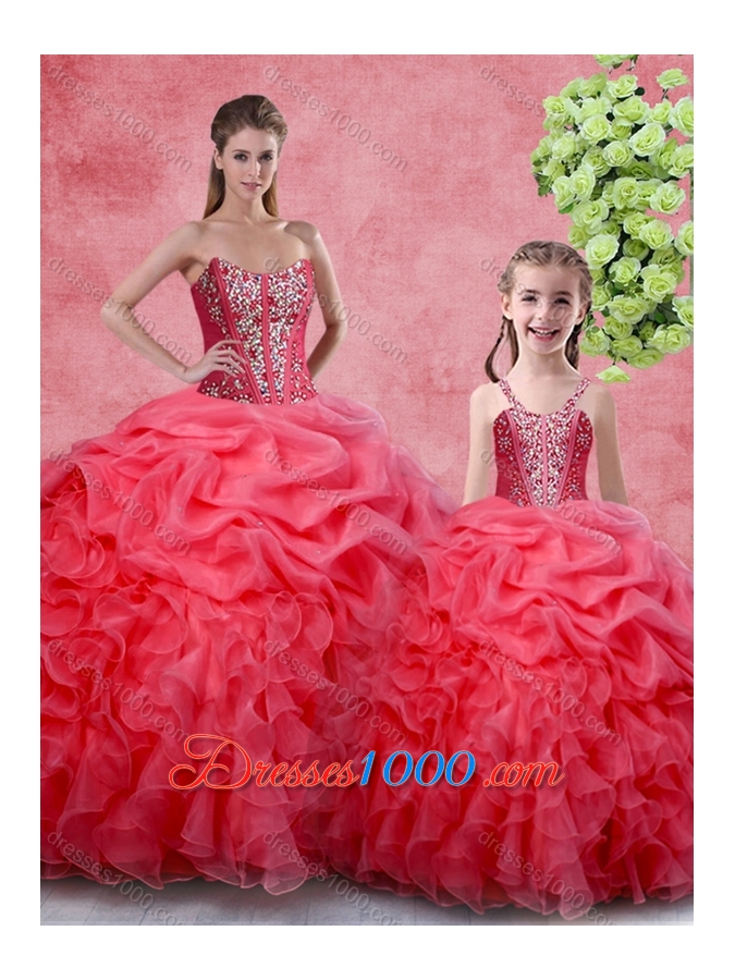 Pretty Ball Gown Sweetheart Beading Princesita With Quinceanera Dresses in Apple Green for Spring