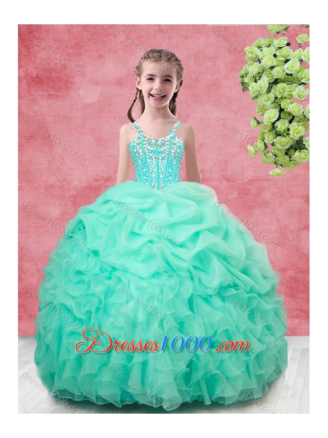 Spring Classical Ball Gown Pick Ups Princesita With Quinceanera Dresses in Apple Green