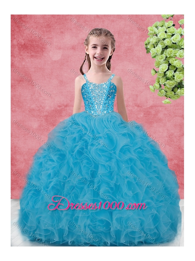 Wonderfu Floor Length Princesita With Quinceanera Dresses with Beading and Ruffles for Winter
