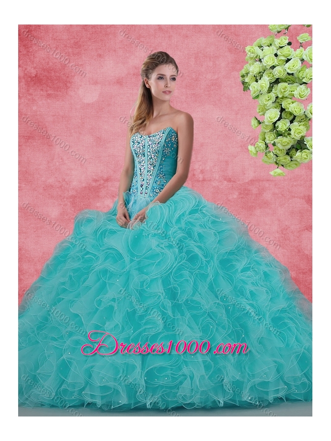 Wonderful Ball Gown Sweetheart Beading Princesita With Quinceanera Dresses in Coral Red