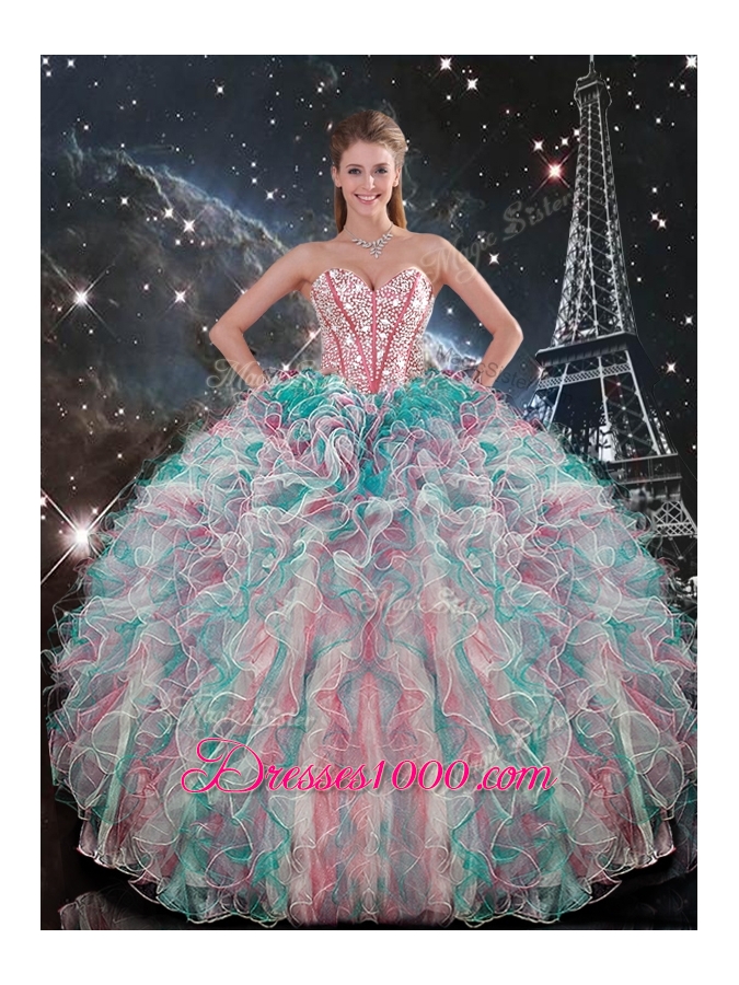Fashionable Ball Gown Princesita With Quinceanera Dresses with Beading and Ruffles