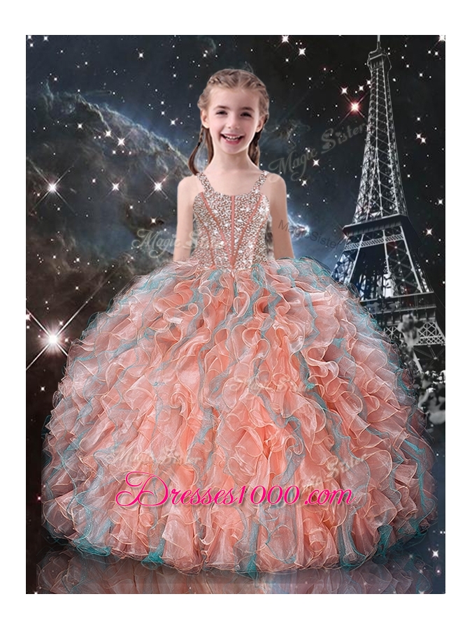 Gorgeous Ball Gown Princesita With Quinceanera Dresses with Beading and Ruffles for Fall