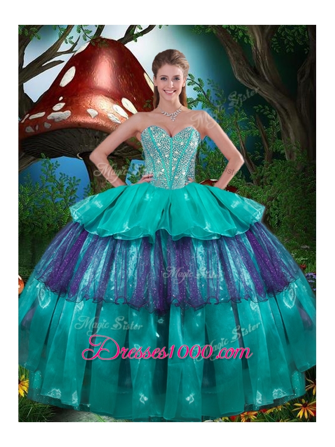 Hot Sale Ball Gown Princesita With Quinceanera Dresses with Ruffled Layers