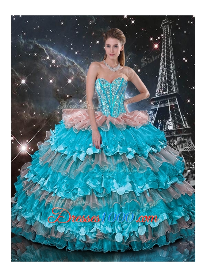 Wonderful Ball Gown Ruffled Layers Princesita With Quinceanera Dresses for 2016