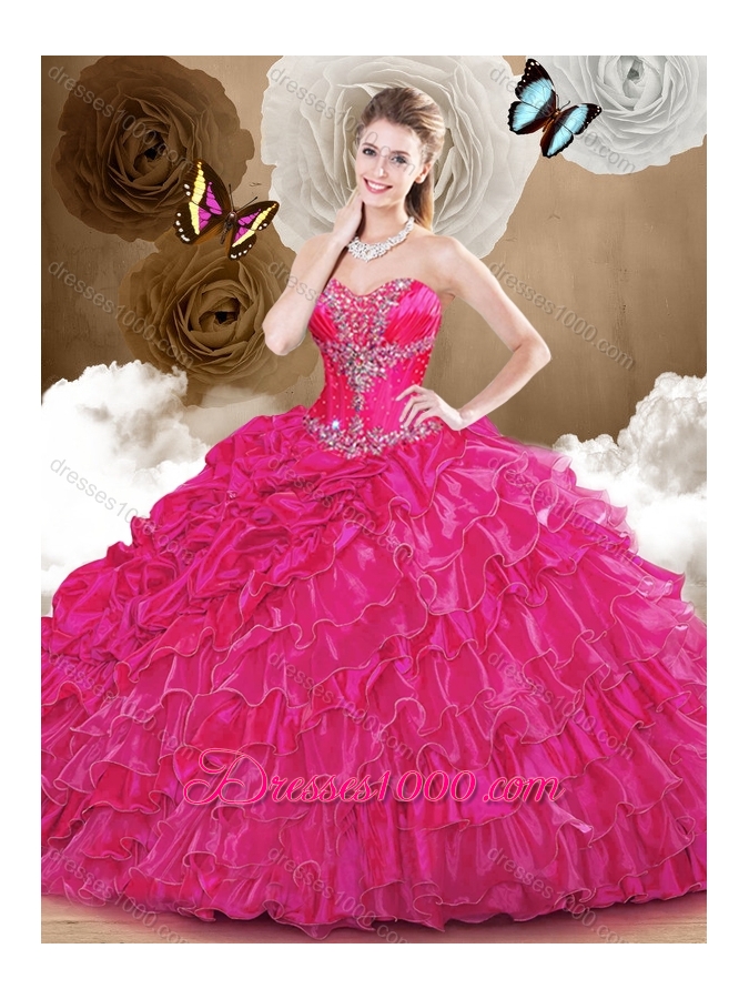Gorgeous Sweetheart Quinceanera Dresses with Beading and Ruffles