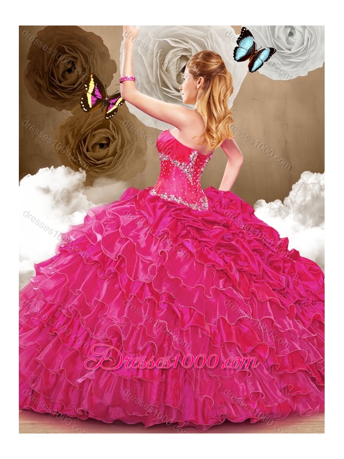 Gorgeous Sweetheart Quinceanera Dresses with Beading and Ruffles