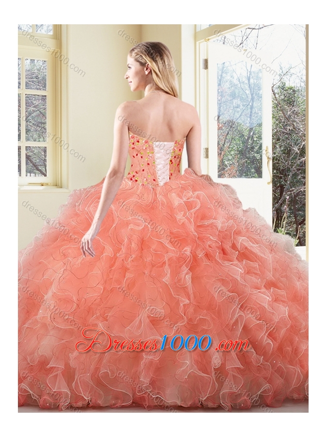 New Arrivals Ball Gown Beading and Ruffles Sweet 16 Dresses