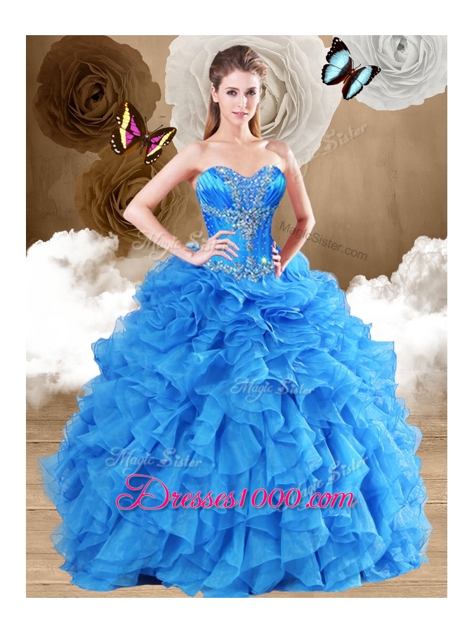 New Arrivals Ball Gown Sweet 16 Gowns with Beading and Ruffles