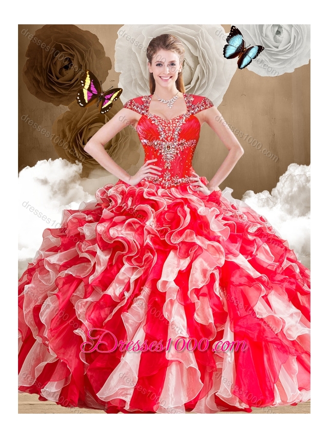 New Arrivals Sweetheart Multi Color Quinceanera Gowns with Ruffles