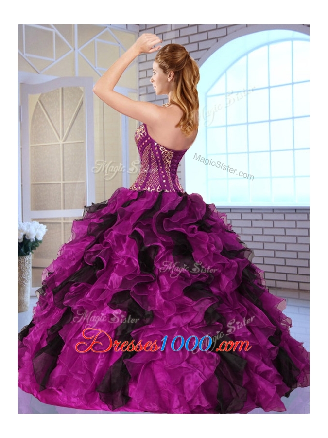 Top Selling Ball Gown Sweet 16 Dresses with Appliques and Ruffles