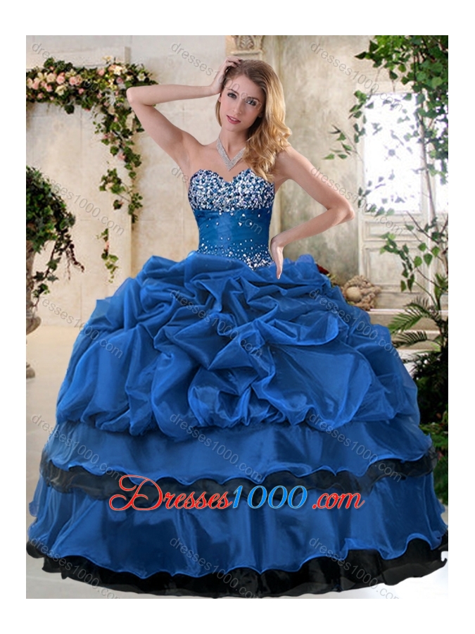 Classical Ball Gown Beading and Pick Ups Sweet 16 Dresses