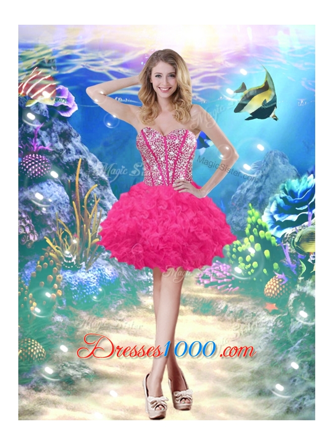 2016 Pretty Ball Gown Sweetheart Detachable Quinceanera Gowns with Beading