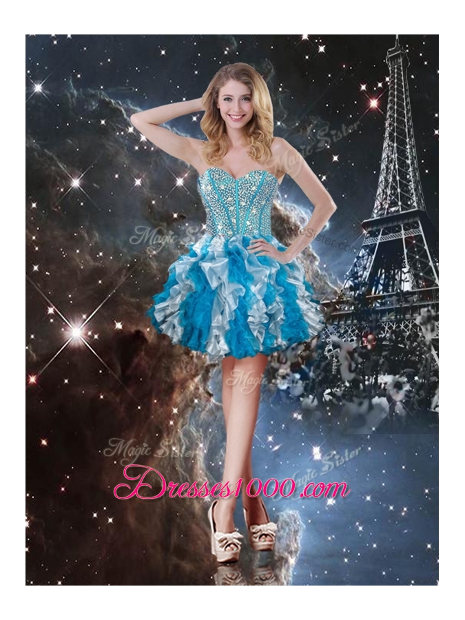 2016 Pretty Sweetheart Multi Color Detachable Quinceanera Gowns with Beading