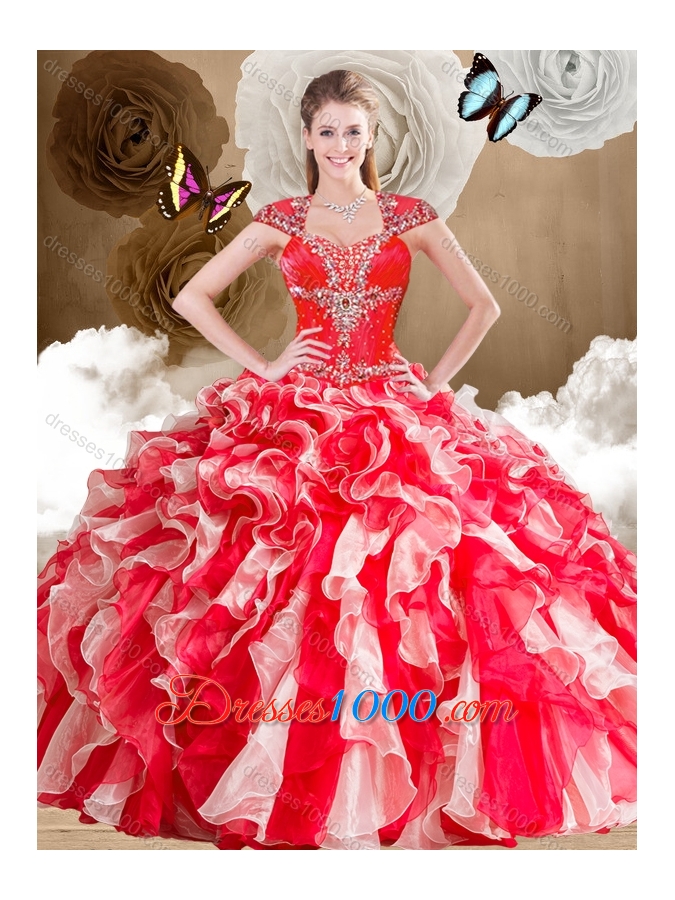 Latest Sweetheart Multi Color Sweet 16 Dresses with Ruffles