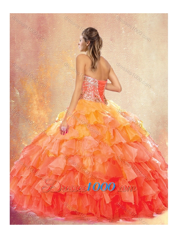New Style Sweetheart Ball Gown Quinceanera Dresses with Ruffles