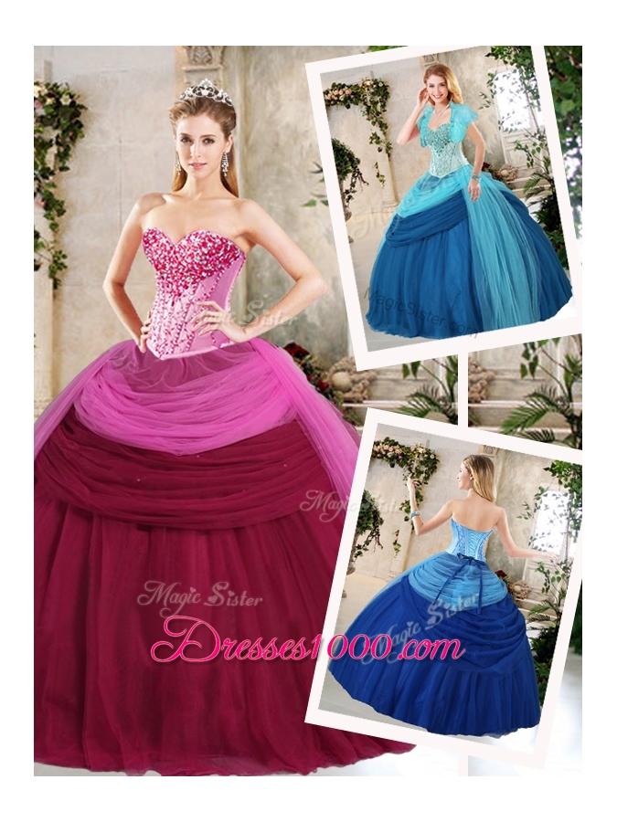 Pretty Ball Gown Beading Quinceanera Dresses for Fall