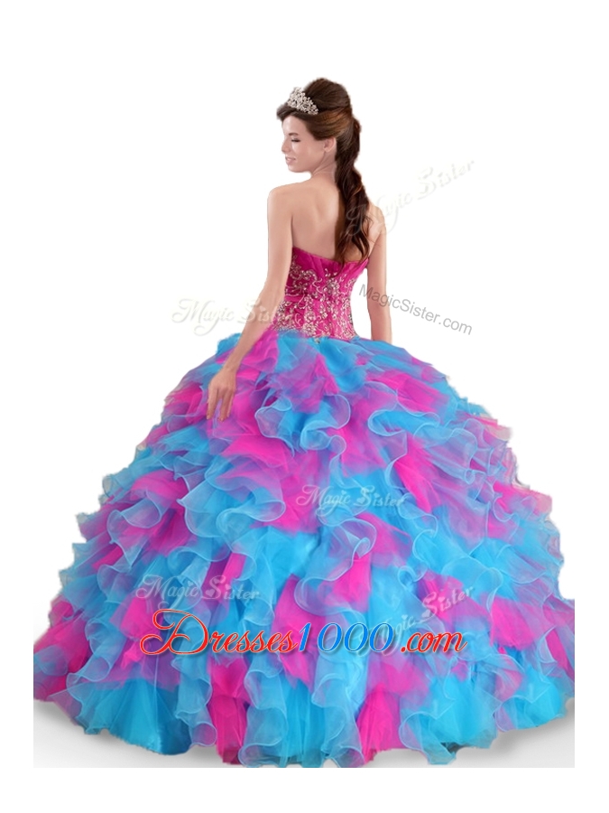 Pretty Sweetheart Beading and Ruffles Quinceanera Dresses