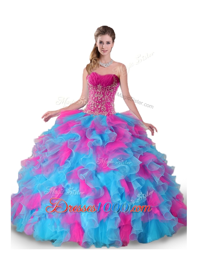 Pretty Sweetheart Beading and Ruffles Quinceanera Dresses