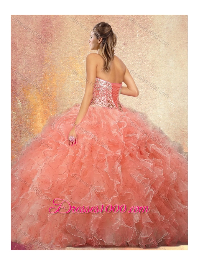 Pretty Sweetheart Beading Quinceanera Gowns with Ruffles