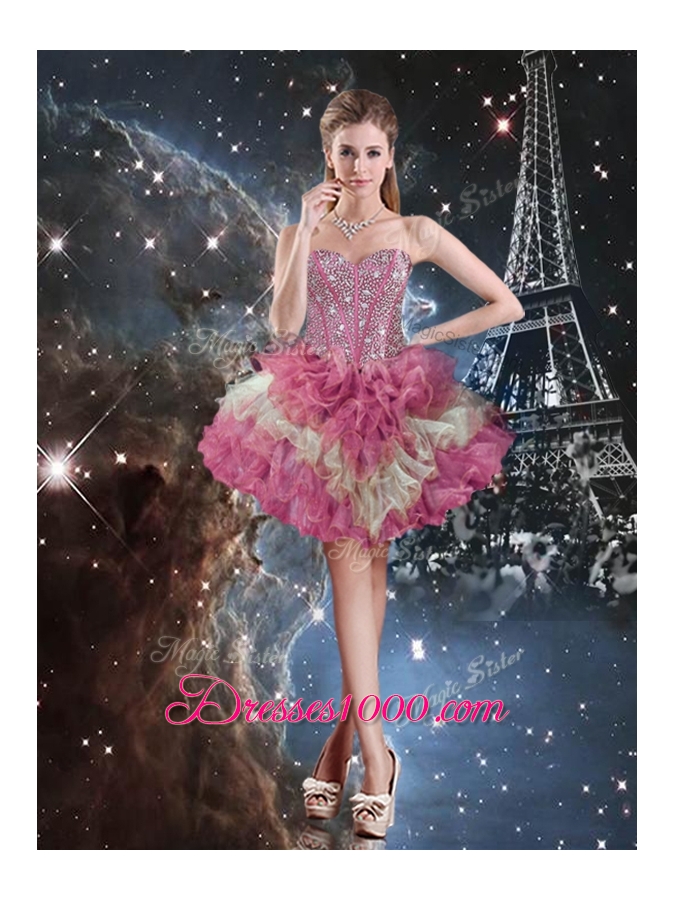 2016 Gorgeous Ball Gown Sweetheart Detachable Quinceanera Gowns for Fall