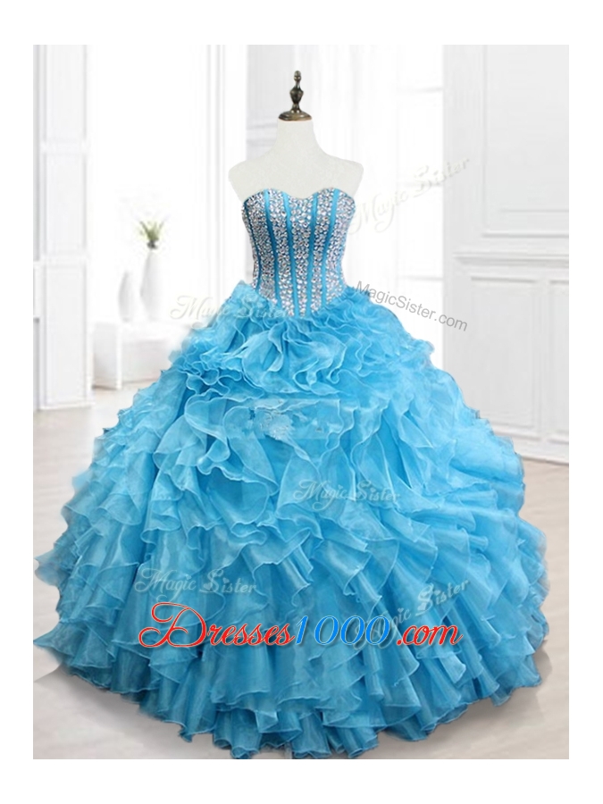 Hot Sale Ball Gown Sweetheart Quinceanera Dresses with Beading