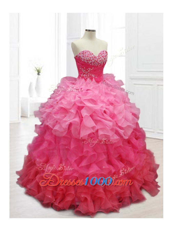 Popular Ball Gown Quinceanera Dresses with Beading and Ruffles