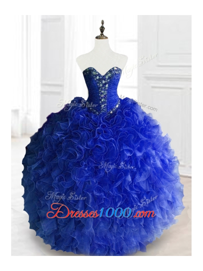 2016 Gorgeous Ball Gown Sweetheart Quinceanera Dresses with Beading
