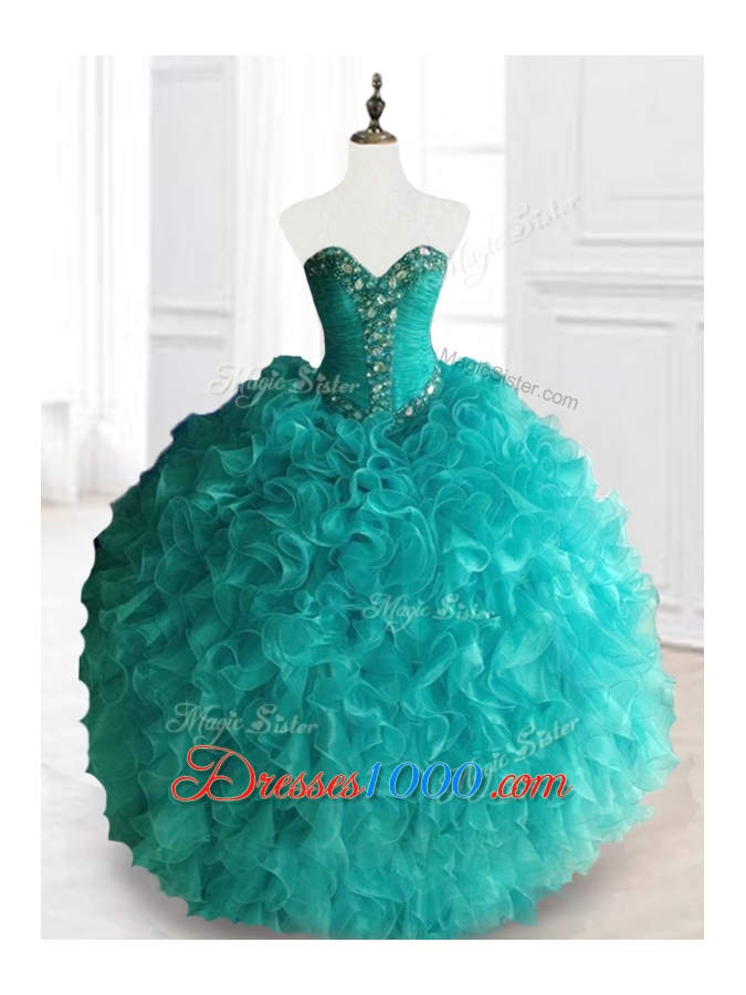 2016 Gorgeous Ball Gown Sweetheart Quinceanera Dresses with Beading