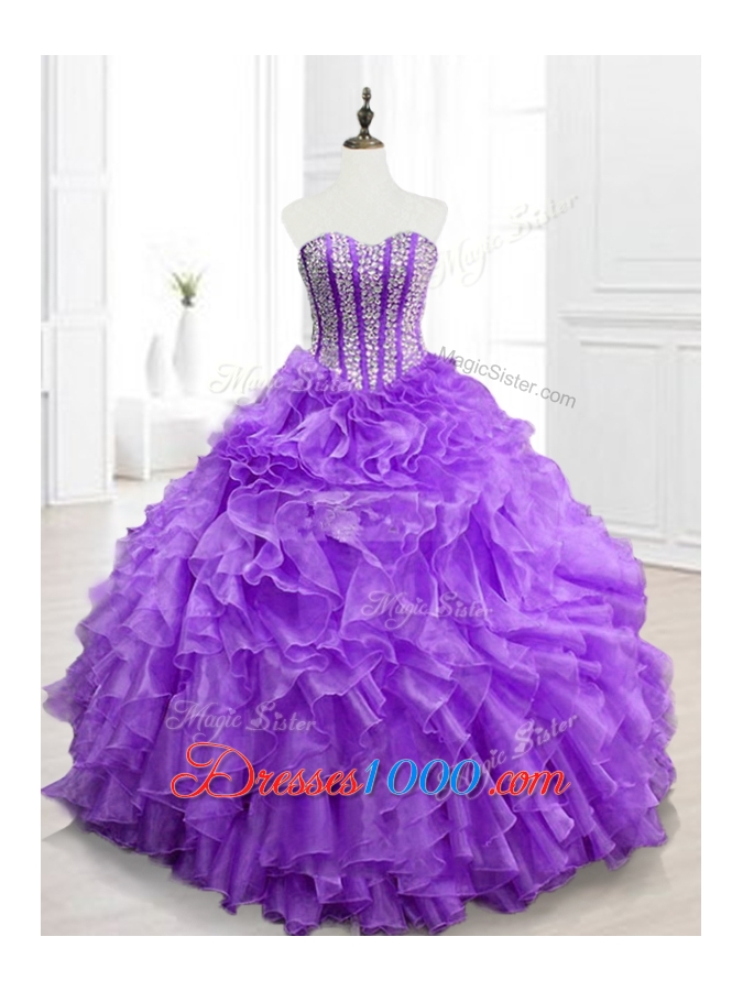 Hot Sale Ball Gown Sweetheart Quinceanera Dresses with Beading