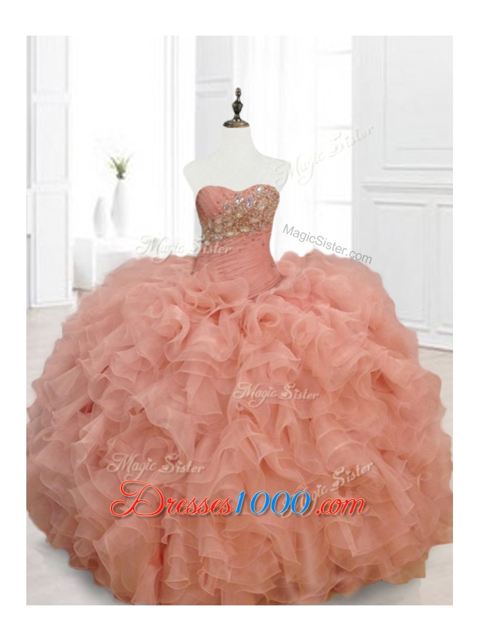 Low Price Ball Gown Sweetheart Quinceanera Dresses with Beading