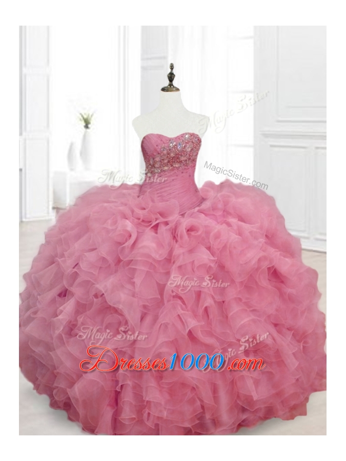 Low Price Ball Gown Sweetheart Quinceanera Dresses with Beading