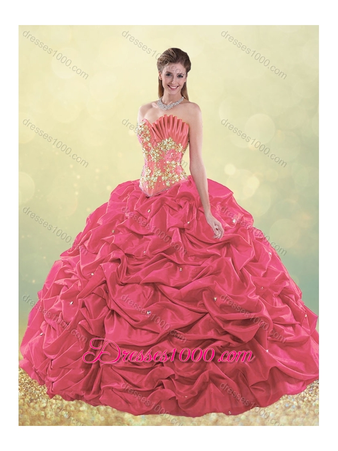 Latest Taffeta Teal Quinceanera Dress with Beading and Bubbles