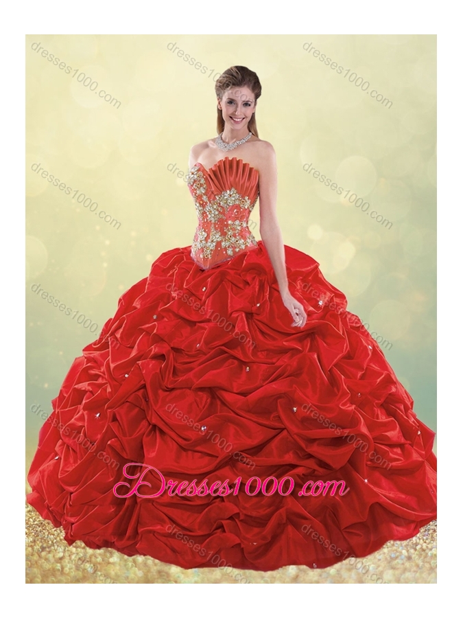 Latest Taffeta Teal Quinceanera Dress with Beading and Bubbles