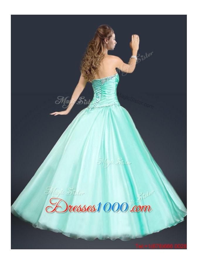 2016 Perfect Sweetheart Beading Prom Dress in Apple Green