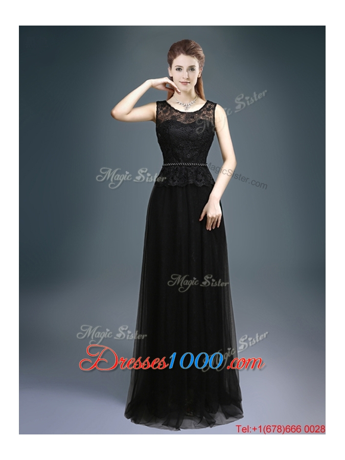 Cheap Empire Scoop Lace Prom Dresses for 2016 Winter