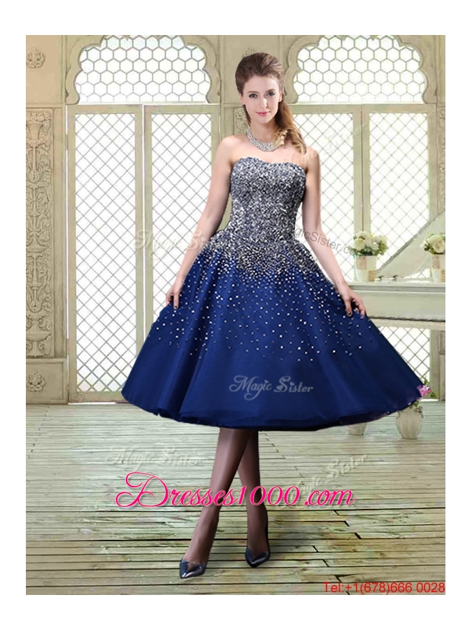 Luxurious Sweetheart Beading Prom Dresses for 2016