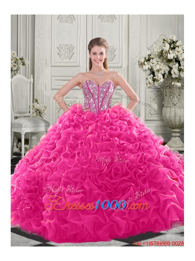 Elegant Visible Boning Organza Apple Green Quinceanera Dress with Chapel Train