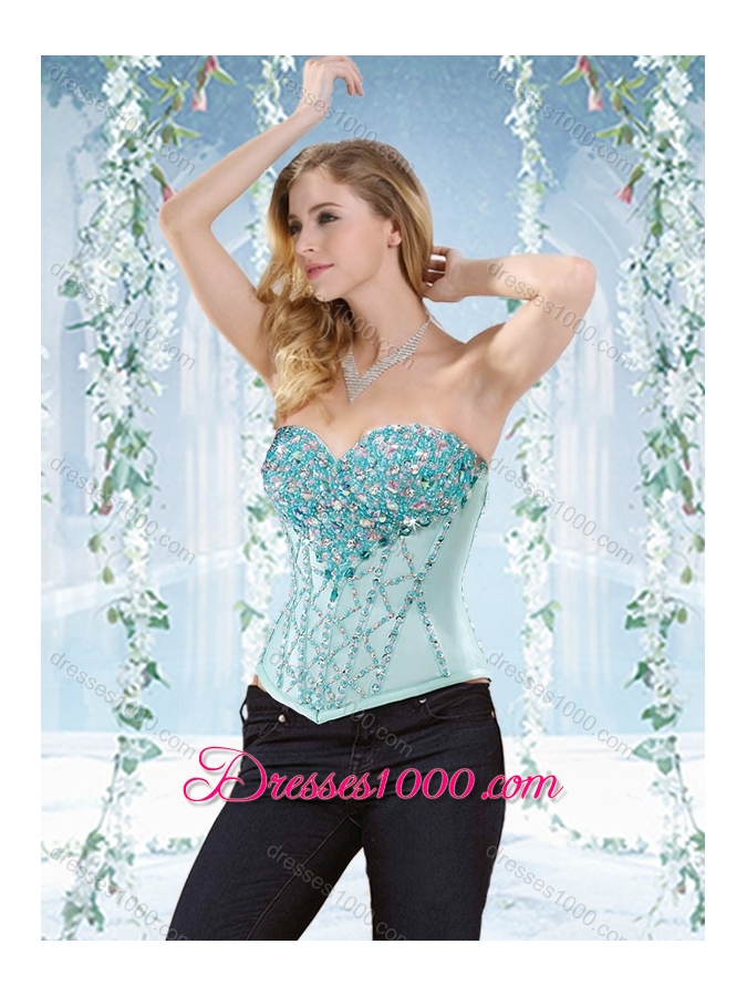 Popular Big Puffy Blue Detachable Sweet 16 Dress with Ruffles and Beading