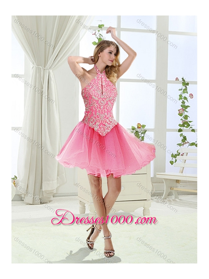 Cut Out Bust Beaded Detachable Quinceanera Gowns in Baby Blue