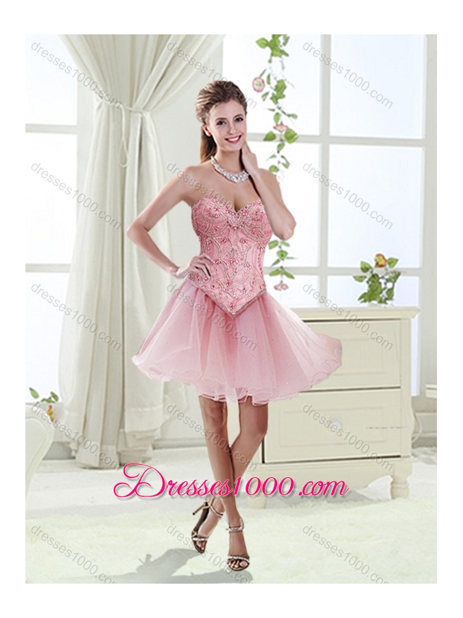 Romantic Beaded and Rolling Flowers Detachable Quinceanera Dresses with Brush Train