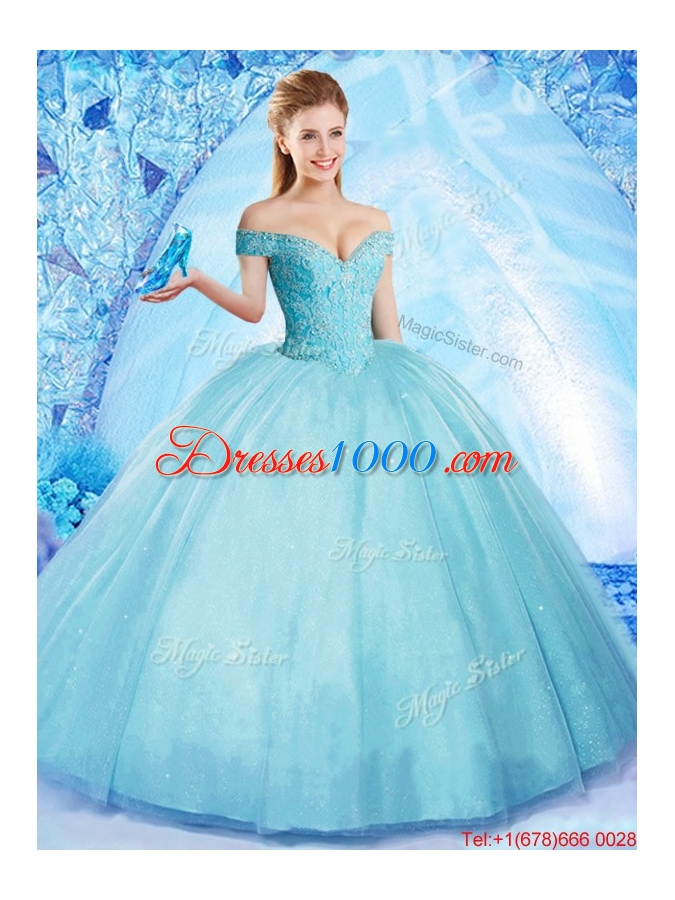 Popular Really Puffy Off the Shoulder Quinceanera Dress with Beading