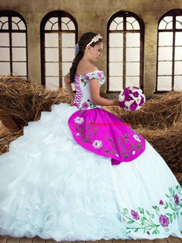 Modest Multi-color Sleeveless Taffeta Lace Up Quinceanera Gown for Military Ball and Sweet 16 and Quinceanera