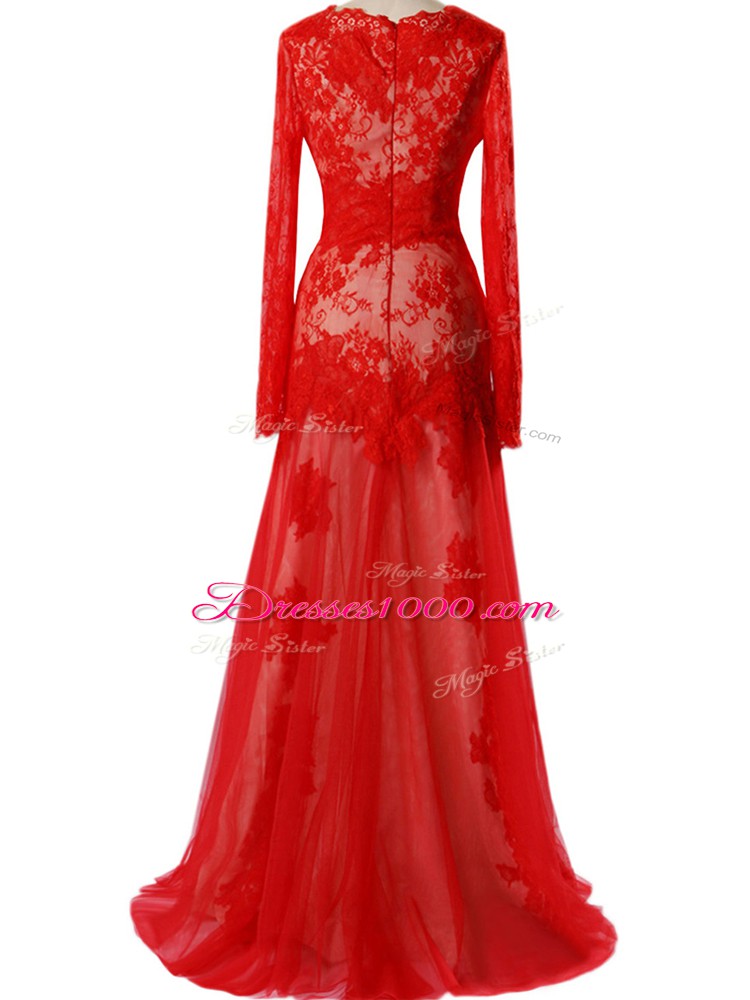 Tulle Sleeveless Floor Length Prom Dress and Beading and Lace