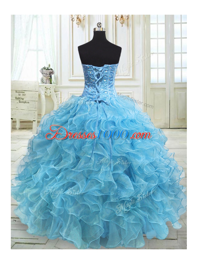 Customized Floor Length Yellow Green 15 Quinceanera Dress Sweetheart Sleeveless Lace Up