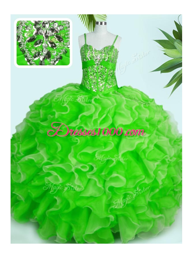 Floor Length Ball Gowns Sleeveless Quinceanera Dresses Lace Up