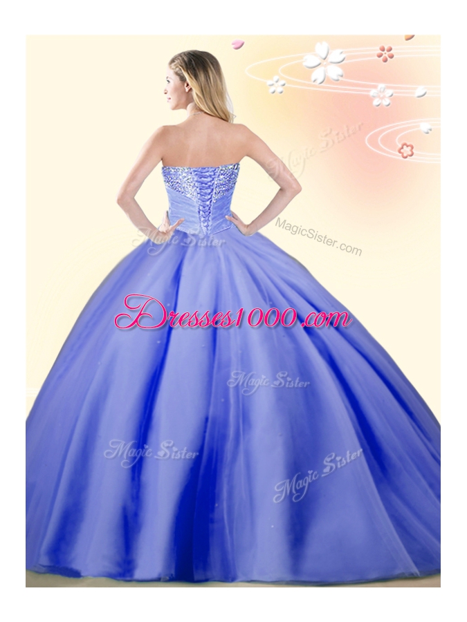 Orange Red Lace Up Sweet 16 Dresses Beading Sleeveless Floor Length